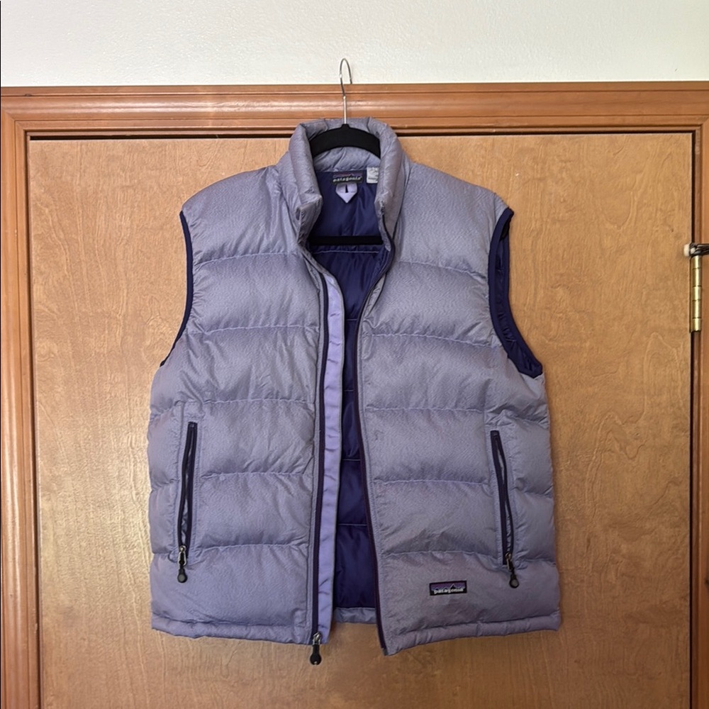 Patagonia Lavender Purple Quilted Down Vest